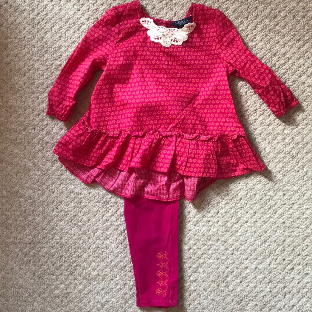 💕HOST PICK• 9/2/18 💕Pink & Orange Chaps set!